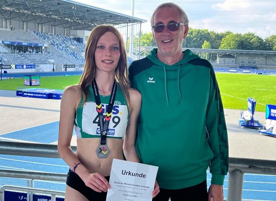 Deutsche Meisterschaften der U18 und U20 – Greta Lucia Ritz vom Hünfelder SV erfüllt sich ihren Traum, holt SILBER, wird Deutsche Vize-Meisterin über 400m Hürden