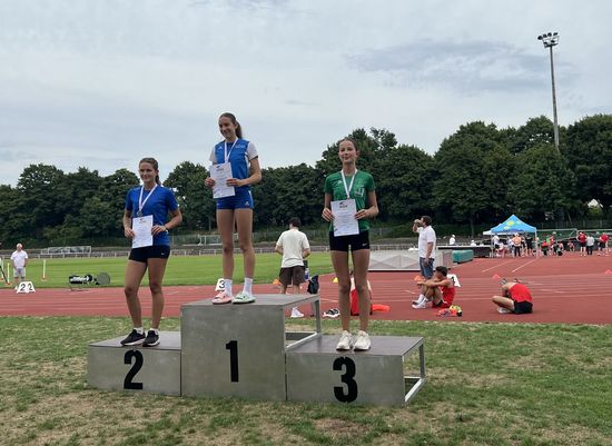 Hessische Meisterschaften im Mehrkampf - Amelie Witzel vom Hünfelder SV mit 2 x BRONZE