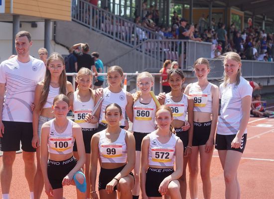 Hessische Meisterschaften im Staffellauf - 2x GOLD, 1x BRONZE für Staffeln aus dem HLV-Kreis Fulda-Hünfeld - Hessenrekord bei der WJU14 über 4x75m 