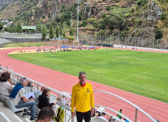 European Masters Leichtathletik-Stadion-Meisterschaften (EMACS) 2025 in Madeira, Nils Milde über 3.000m Hindernis am Start, Platz 10 und Hessenrekord