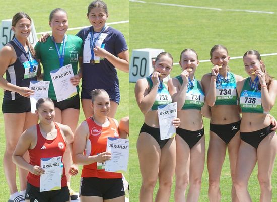 Süddeutsche Meisterschaften der Aktiven und Jugend U18 – 2 x GOLD für Athletinnen des Hünfelder SV